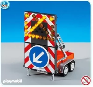 Roadwork LED Signal on Trailer