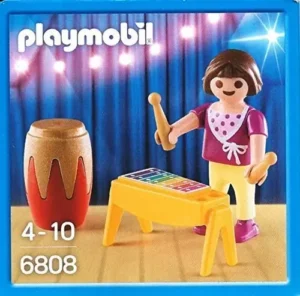 Girl playing xylophone
