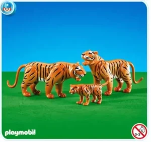 2 Tigers with Cub