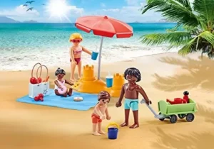 Family on the beach