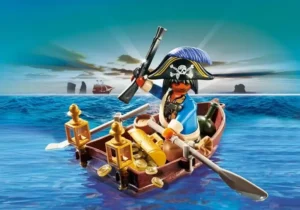 Pirate in rowboat egg