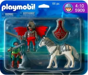 Dragon knights with horse & sword