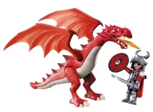 Red Dragon & knight