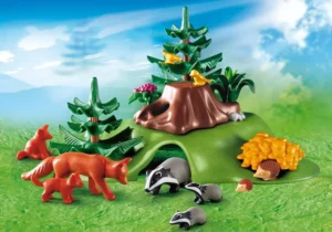 Forest Animals with Cave