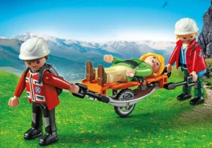 Mountain Rescuers with Stretcher