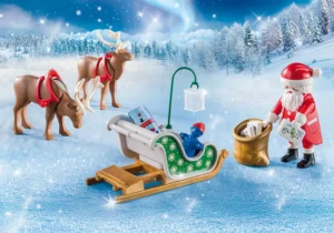 Reindeer & Santa Sleigh