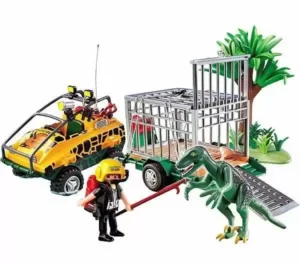 Amphibian Vehicle with Deinonychus