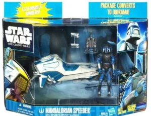 Mandalorian Speeder with Mandalorian Warrior