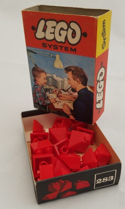 Sloping Ridge and Valley Bricks, Red