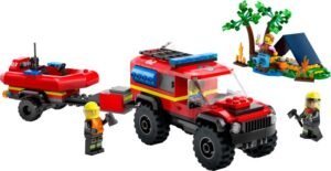 4×4 Fire Truck with Rescue Boat
