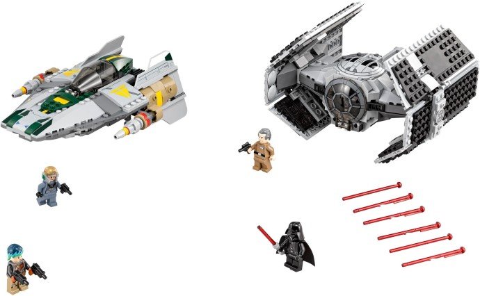 Vader’s TIE Advanced vs. A-wing Starfighter
