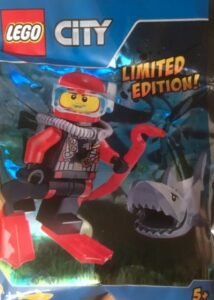 Diver and shark