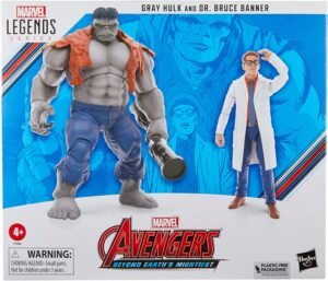 Gray Hulk And Dr. Bruce Banner 2 Pack