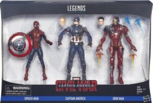 Spider Man, Captain America, Iron Man 3 Pack