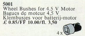 4 Wheel Bushes for 4.5V Basic Motor