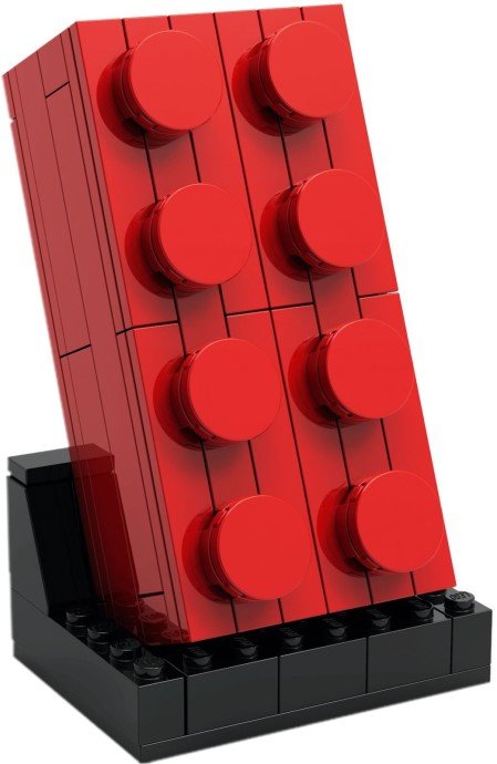Buildable 2×4 Red Brick