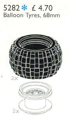 Balloon Tyres 68.8 mm