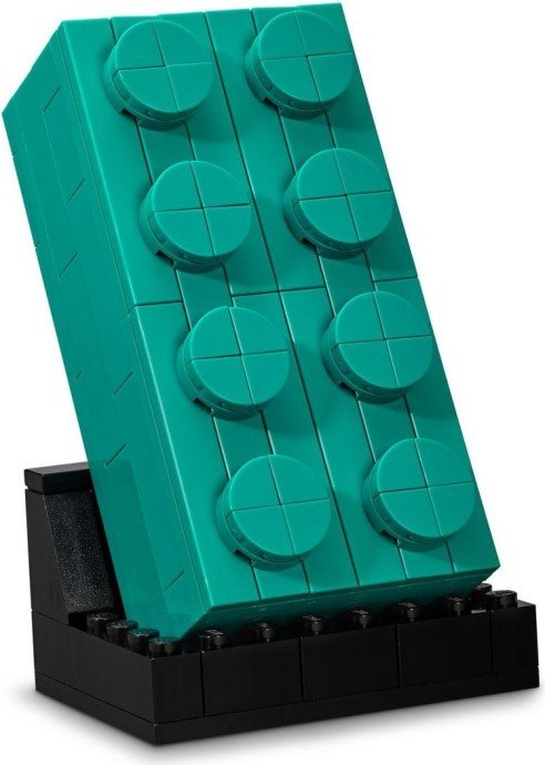 Buildable 2×4 Teal Brick