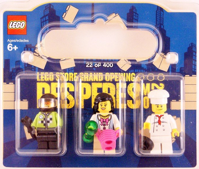 Des Peres, Exclusive Minifigure Pack