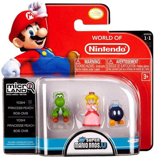 Yoshi, Princess Peach & Bob-Omb 3 Pack