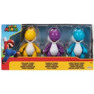 Yoshi Multi-Pack : Yellow Yoshi , Purple Yoshi & Light Blue Yoshi